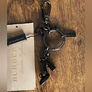 Burberry Mary Jane High Heel Shoe Charm Motif/ Key Chain - in  gunmetal
NWT